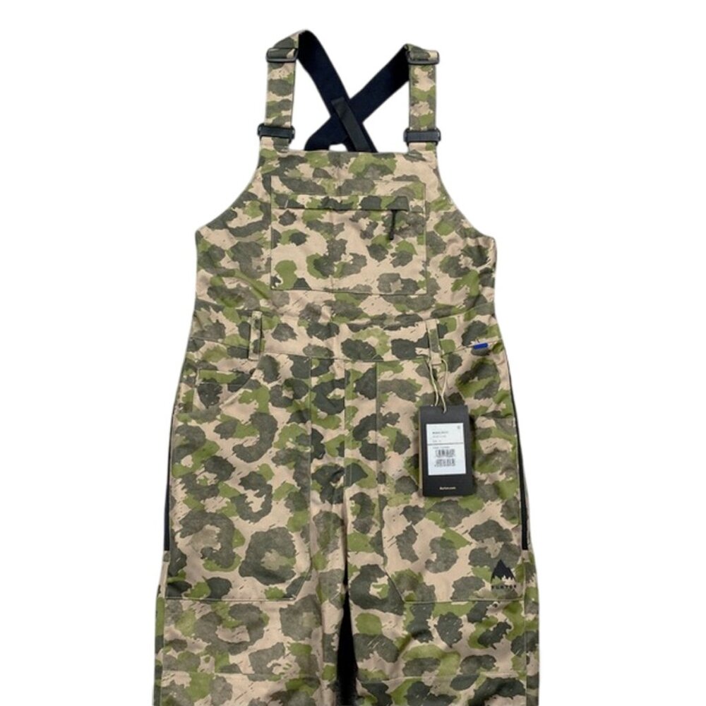NEW $280 Burton Avalon Bib Pants!  XS  Waterproof  Sealed Seam  Felidae Camo - Picture 3 of 4